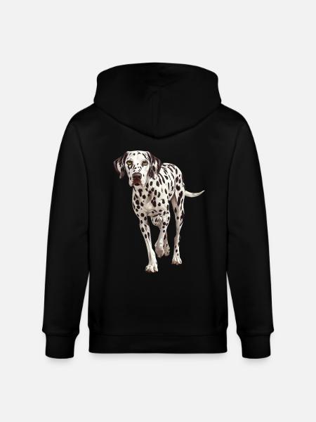 Dalmatiner - Stanley/Stella Unisex Bio-Kapuzenjacke CULTIVATOR - Schwarz