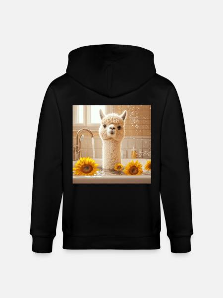 Alpaka - Stanley/Stella Unisex Bio-Kapuzenjacke CULTIVATOR  - Schwarz