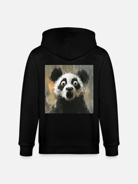 Panda - Stanley/Stella Unisex Bio-Kapuzenjacke CULTIVATOR - Schwarz