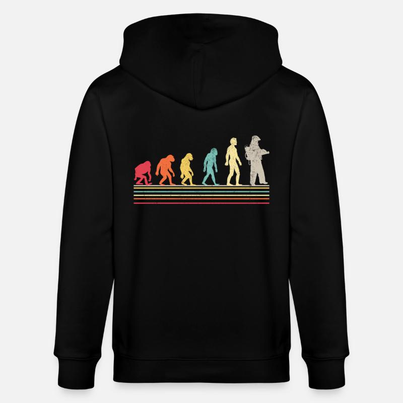 Evolution Pompiers Joueurs Pompiers - Veste à capuche bio CULTIVATOR Stanley/Stella Unisexe - noir