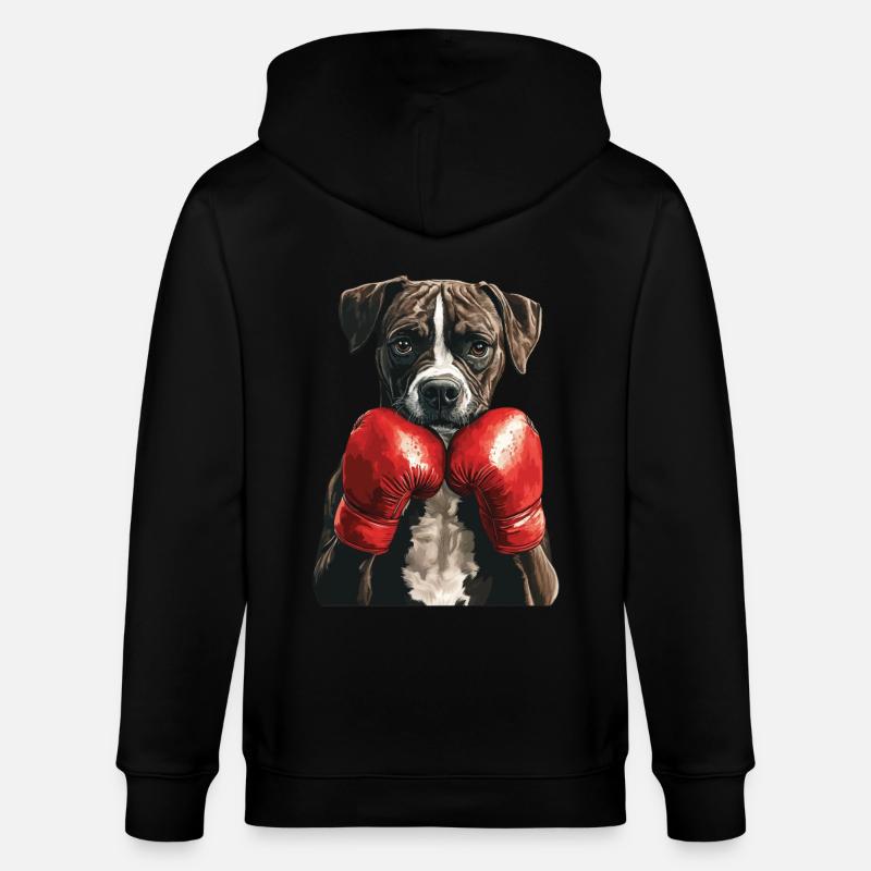Hund - Stanley/Stella Unisex Bio-Kapuzenjacke CULTIVATOR - Schwarz