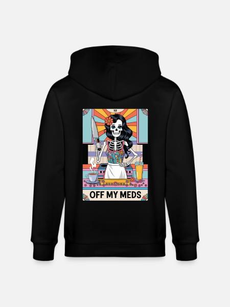Tarotkarte - Stanley/Stella Unisex Bio-Kapuzenjacke CULTIVATOR  - Schwarz