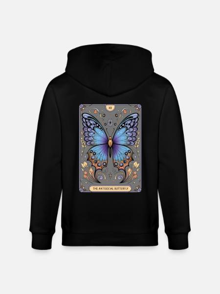 Tarotkarte - Stanley/Stella Unisex Bio-Kapuzenjacke CULTIVATOR  - Schwarz
