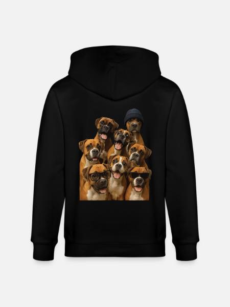 Boxer - Stanley/Stella Unisex Bio-Kapuzenjacke CULTIVATOR  - Schwarz