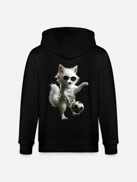 Polar fox - Stanley/Stella CULTIVATOR Unisex Organic Hooded Jacket - black