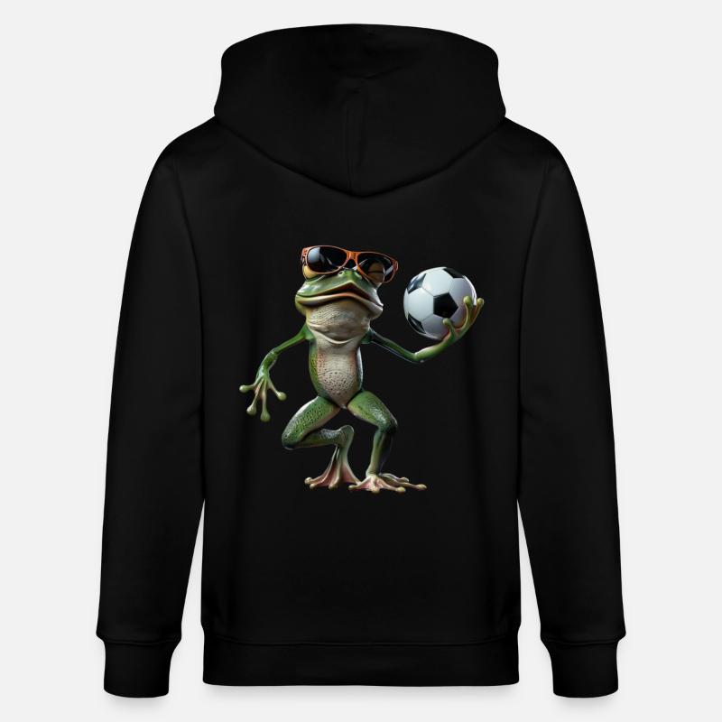 Frosch - Stanley/Stella Unisex Bio-Kapuzenjacke CULTIVATOR - Schwarz