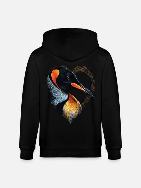 Penguin - Stanley/Stella CULTIVATOR  Unisex Organic Hooded Jacket - black