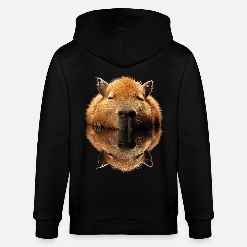 Capybara - Veste à capuche bio CULTIVATOR Stanley/Stella Unisexe - noir