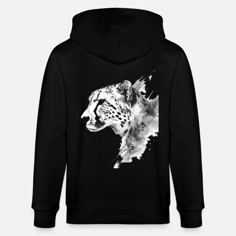 Gepard - Stanley/Stella Unisex Bio-Kapuzenjacke CULTIVATOR  - Schwarz