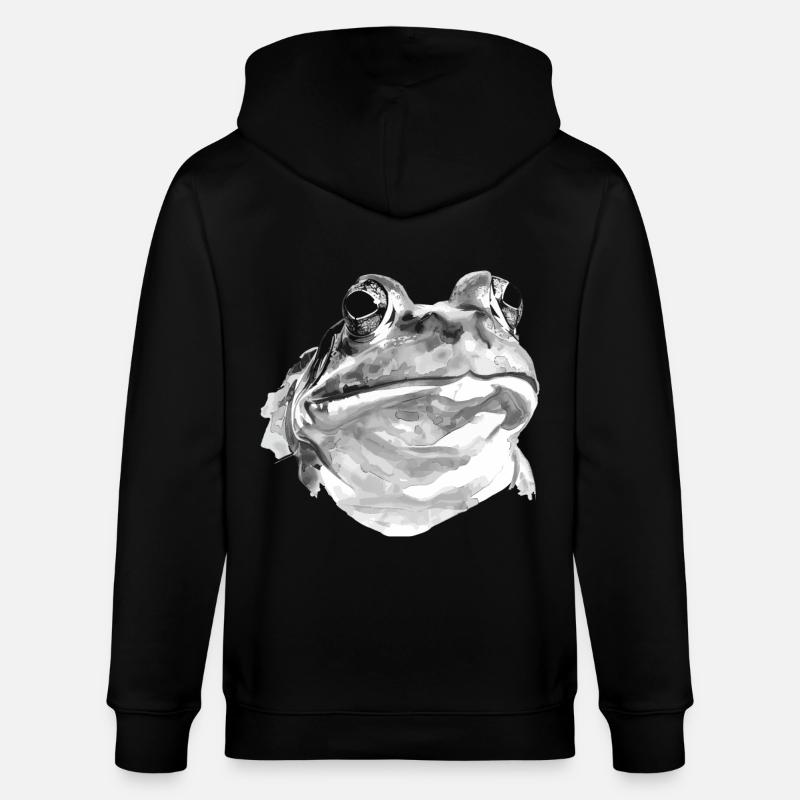 Grenouille - Veste à capuche bio CULTIVATOR Stanley/Stella Unisexe - noir