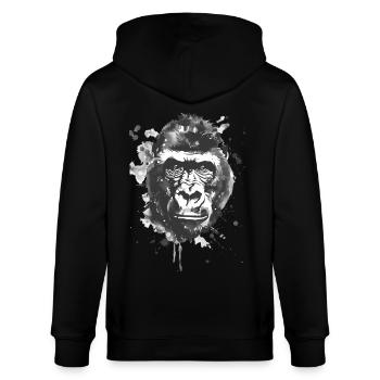 Gorille - Veste à capuche bio CULTIVATOR Stanley/Stella Unisexe - noir - Dos - Anna (173cm)