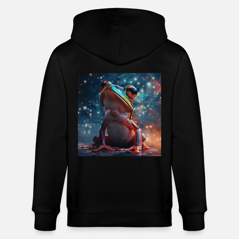 Frosch - Stanley/Stella Unisex Bio-Kapuzenjacke CULTIVATOR  - Schwarz