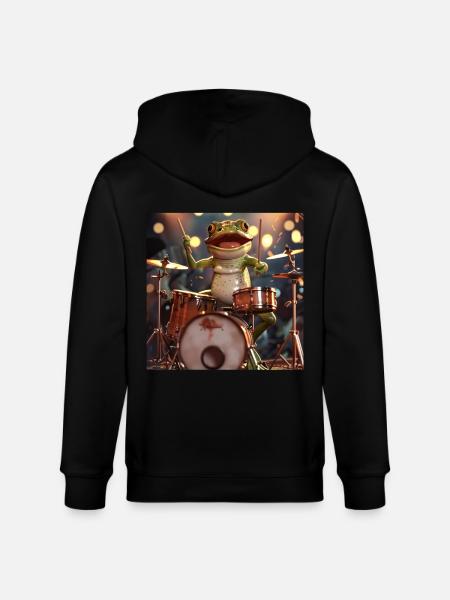 Frog - Stanley/Stella CULTIVATOR  Unisex Organic Hooded Jacket - black