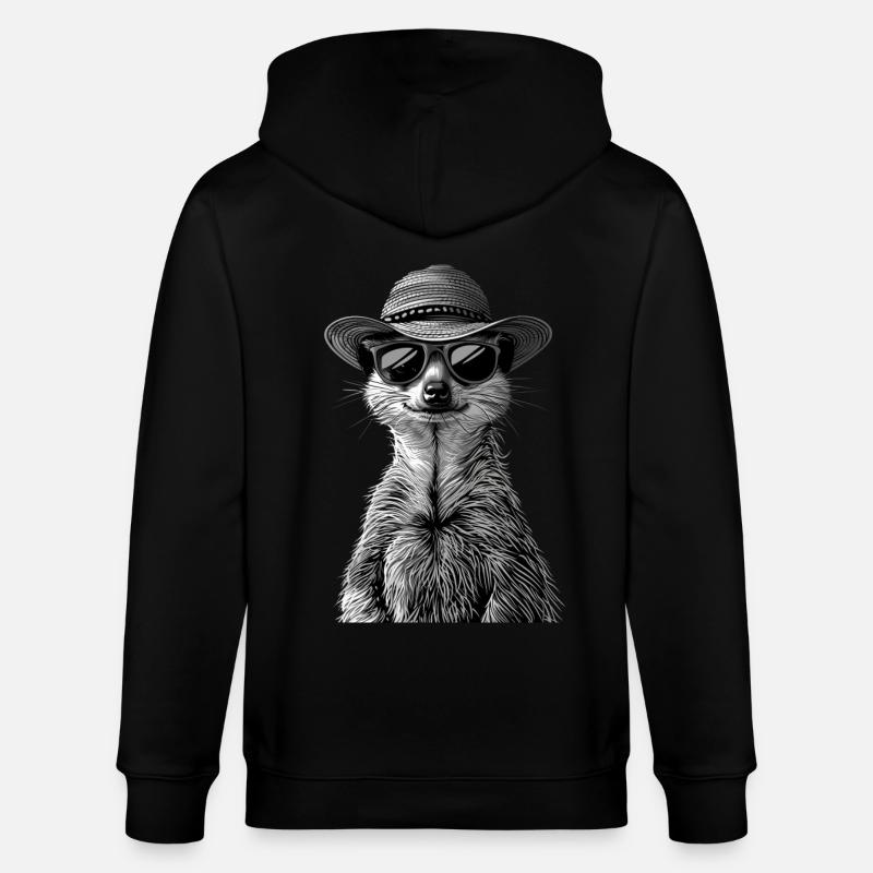 Suricate - Veste à capuche bio CULTIVATOR Stanley/Stella Unisexe - noir