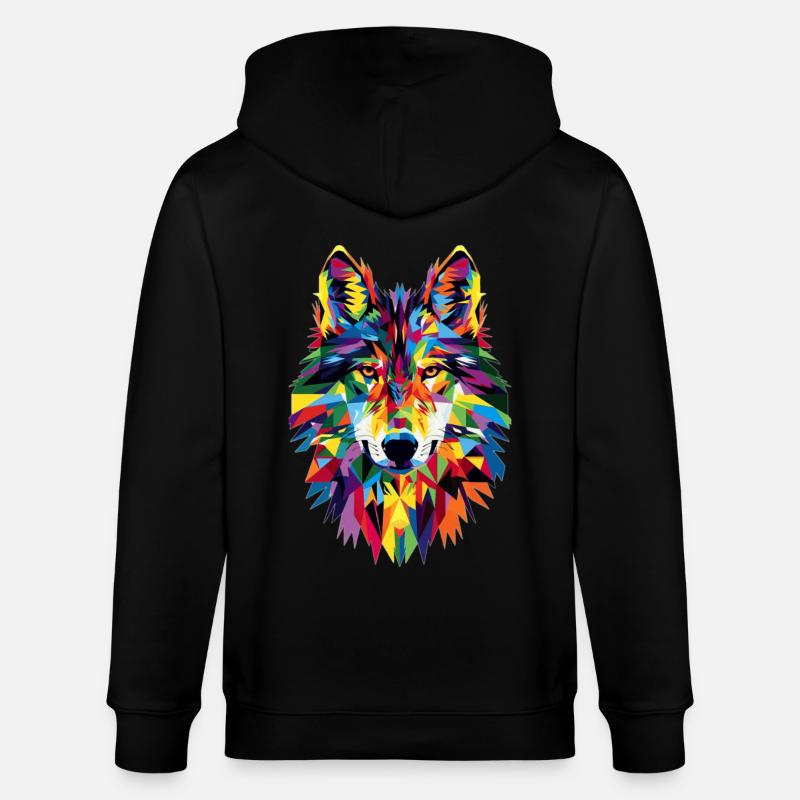 Wolf - Stanley/Stella CULTIVATOR  Unisex Organic Hooded Jacket - black