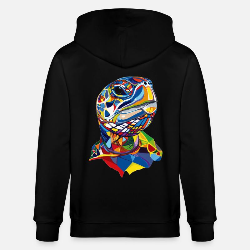 Tortue - Veste à capuche bio CULTIVATOR Stanley/Stella Unisexe - noir