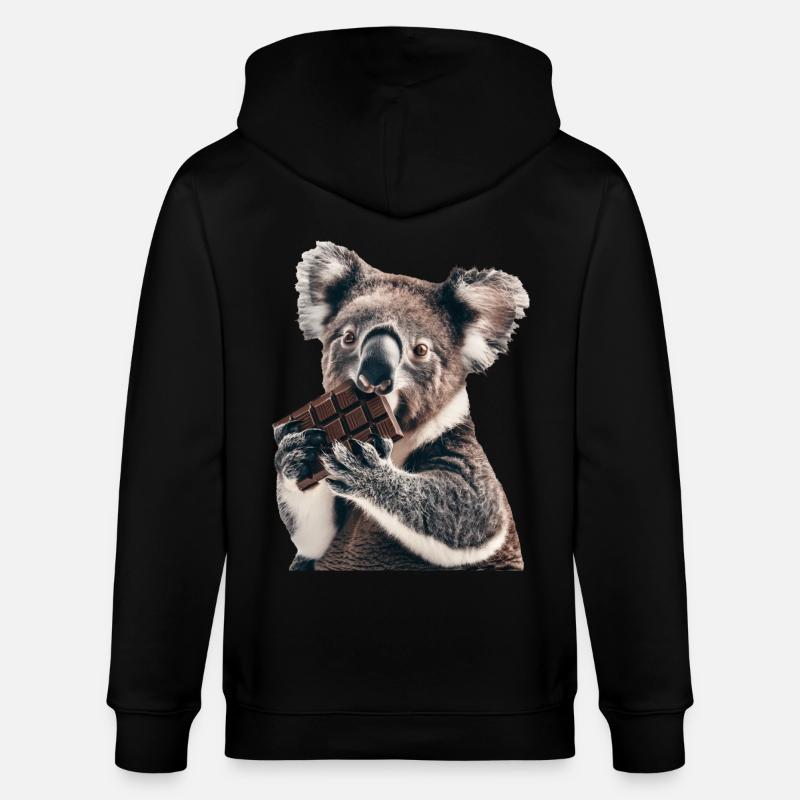 Koala - Veste à capuche bio CULTIVATOR Stanley/Stella Unisexe - noir