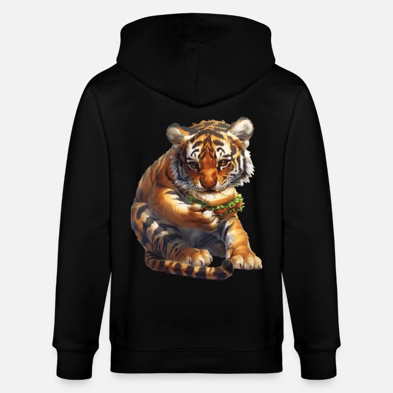 Tiger - Stanley/Stella Unisex Bio-Kapuzenjacke CULTIVATOR - Schwarz