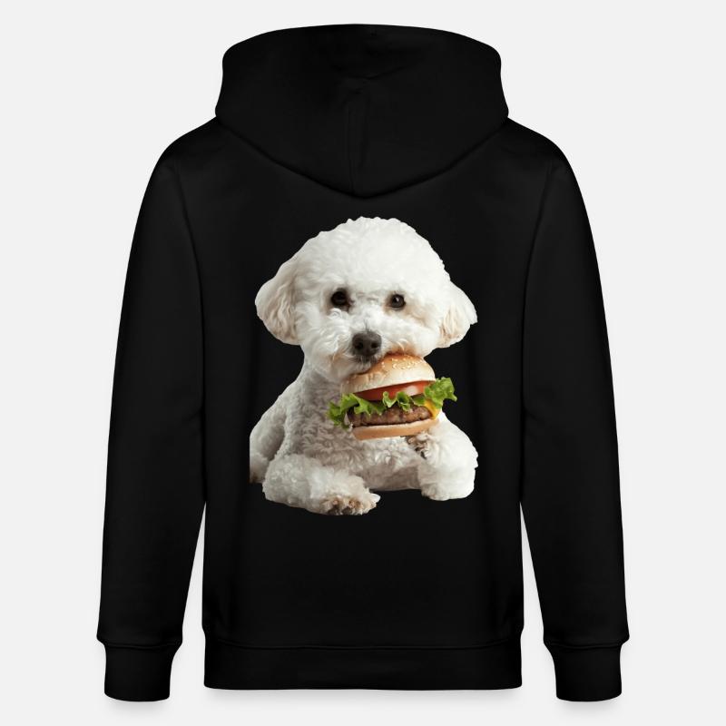 Bichon Frisé - Veste à capuche bio CULTIVATOR Stanley/Stella Unisexe - noir