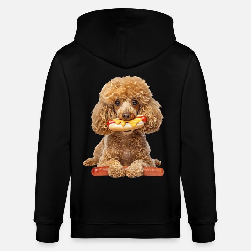 Caniche - Veste à capuche bio CULTIVATOR Stanley/Stella Unisexe - noir