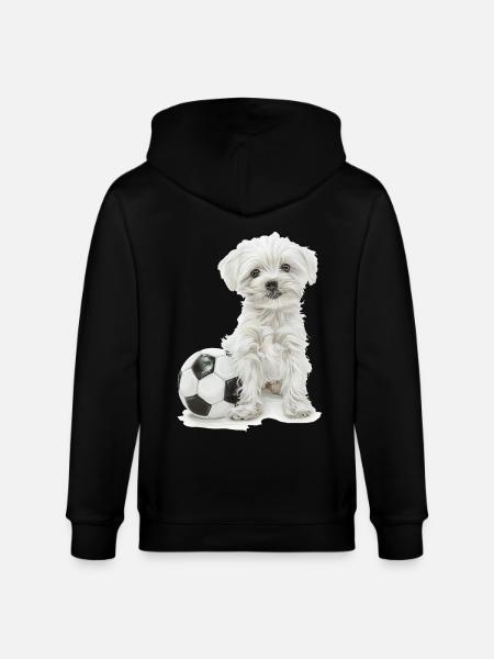 Maltese - Stanley/Stella CULTIVATOR  Unisex Organic Hooded Jacket - black