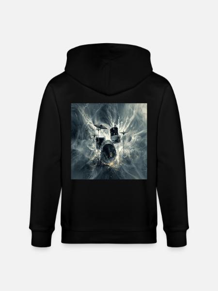 Schlagzeug - Stanley/Stella Unisex Bio-Kapuzenjacke CULTIVATOR - Schwarz