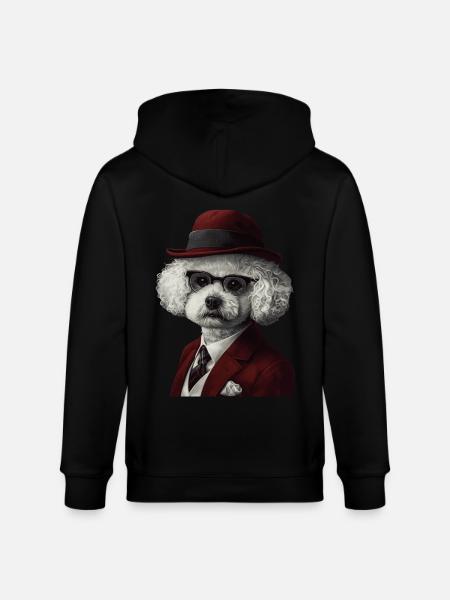 Bichon Frisé - Stanley/Stella Unisex Bio-Kapuzenjacke CULTIVATOR  - Schwarz