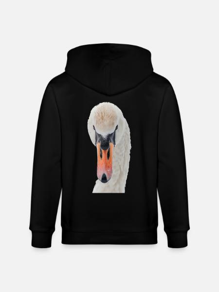 Schwan - Stanley/Stella Unisex Bio-Kapuzenjacke CULTIVATOR - Schwarz