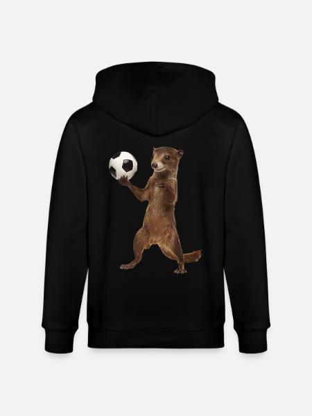 Hermelin - Stanley/Stella Unisex Bio-Kapuzenjacke CULTIVATOR - Schwarz