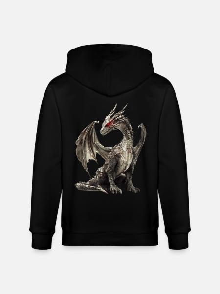 Drachen - Stanley/Stella Unisex Bio-Kapuzenjacke CULTIVATOR  - Schwarz