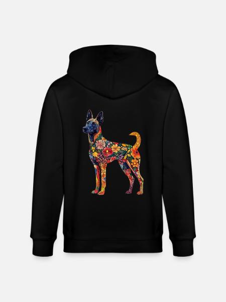 Belgischer Malinois - Stanley/Stella Unisex Bio-Kapuzenjacke CULTIVATOR - Schwarz