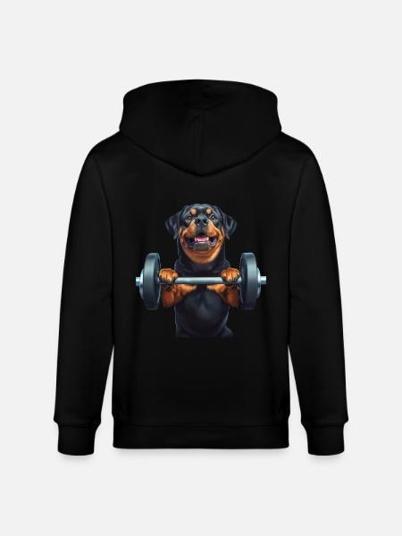 Rottweiler - Stanley/Stella Unisex Bio-Kapuzenjacke CULTIVATOR - Schwarz