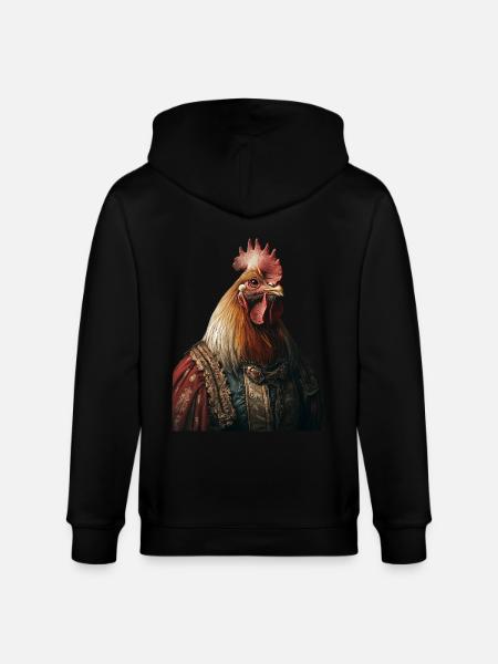 Huhn - Stanley/Stella Unisex Bio-Kapuzenjacke CULTIVATOR  - Schwarz