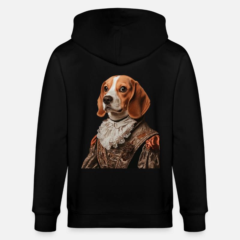Beagle - Stanley/Stella Unisex Bio-Kapuzenjacke CULTIVATOR  - Schwarz