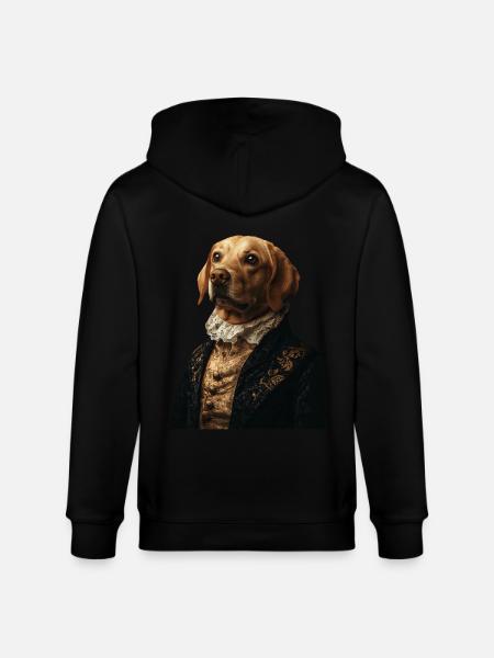 Labrador Retriever - Stanley/Stella Unisex Bio-Kapuzenjacke CULTIVATOR  - Schwarz