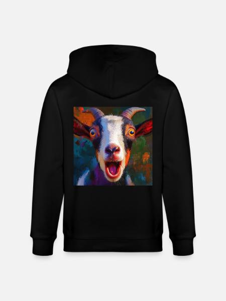 Ziege - Stanley/Stella Unisex Bio-Kapuzenjacke CULTIVATOR - Schwarz