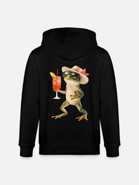 Frosch - Stanley/Stella Unisex Bio-Kapuzenjacke CULTIVATOR  - Schwarz