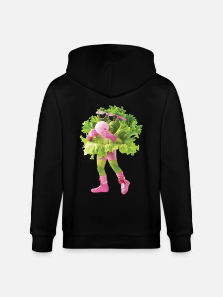 Kopfsalat - Stanley/Stella Unisex Bio-Kapuzenjacke CULTIVATOR - Schwarz