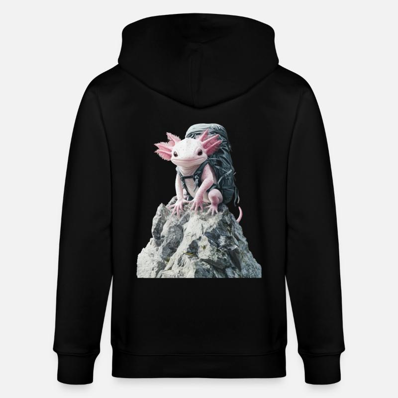 Axolotl - Stanley/Stella Unisex Bio-Kapuzenjacke CULTIVATOR  - Schwarz