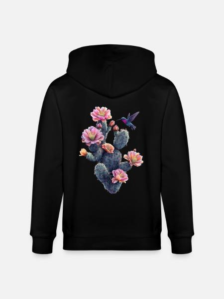 Kaktus - Stanley/Stella Unisex Bio-Kapuzenjacke CULTIVATOR - Schwarz