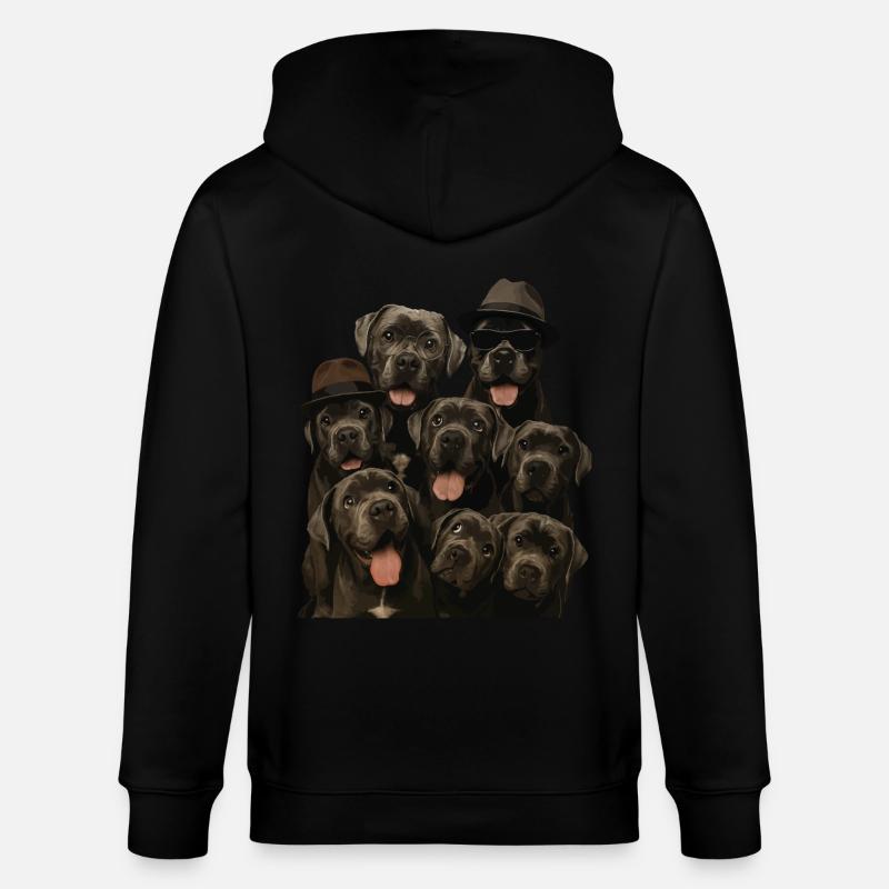 Cane Corso - Stanley/Stella Unisex Bio-Kapuzenjacke CULTIVATOR  - Schwarz
