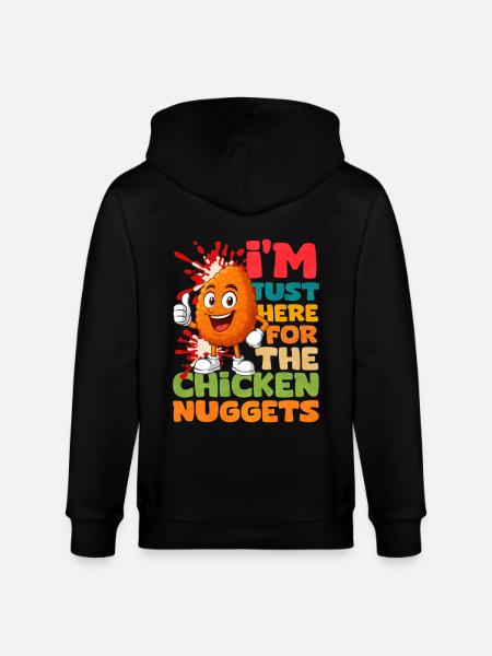 Chicken Nugget - Stanley/Stella CULTIVATOR Unisex Organic Hooded Jacket - black