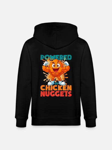 Chicken Nugget - Stanley/Stella CULTIVATOR Unisex Organic Hooded Jacket - black