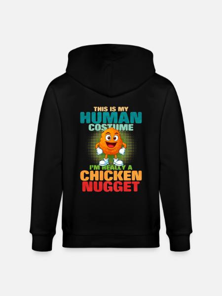 Chicken Nugget - Stanley/Stella CULTIVATOR  Unisex Organic Hooded Jacket - black