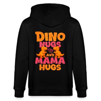 Chicken Nugget - Stanley/Stella Unisex Bio-Kapuzenjacke CULTIVATOR  - Schwarz - Hinten - Anna (173cm)
