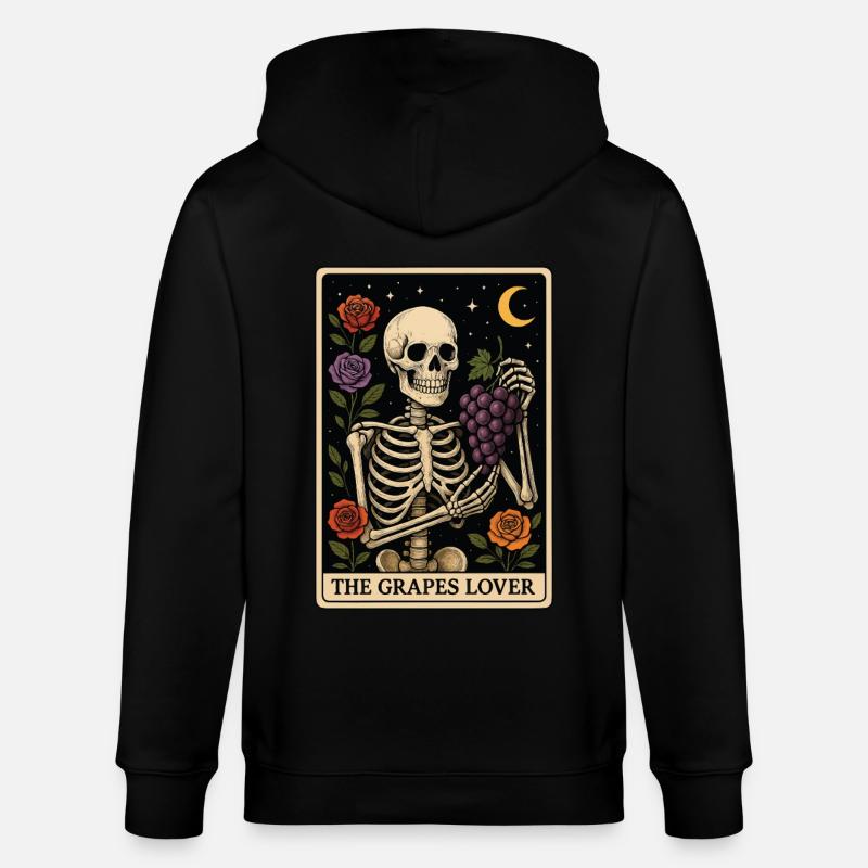 Tarot au raisin - Veste à capuche bio CULTIVATOR Stanley/Stella Unisexe - noir