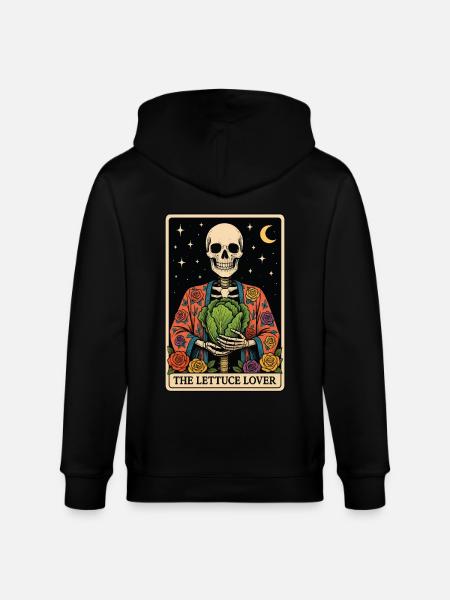 Salad Tarot - Stanley/Stella CULTIVATOR Unisex Organic Hooded Jacket - black