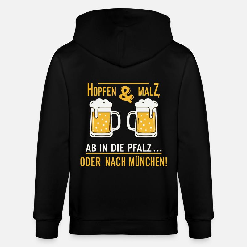 Bierfest - Stanley/Stella Unisex Bio-Kapuzenjacke CULTIVATOR  - Schwarz