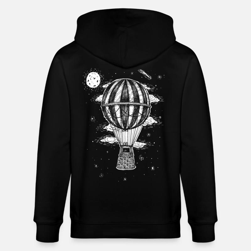 Baloon - Veste à capuche bio CULTIVATOR Stanley/Stella Unisexe - noir