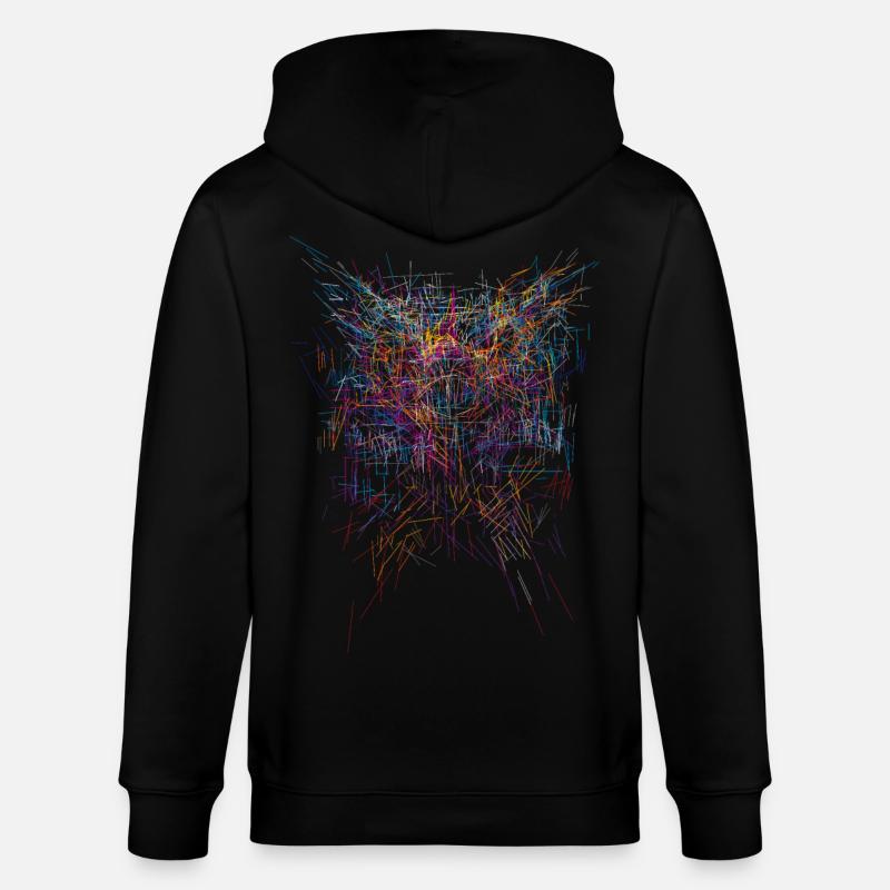 Sci-Fi Horror Design - Stanley/Stella Unisex Bio-Kapuzenjacke CULTIVATOR  - Schwarz